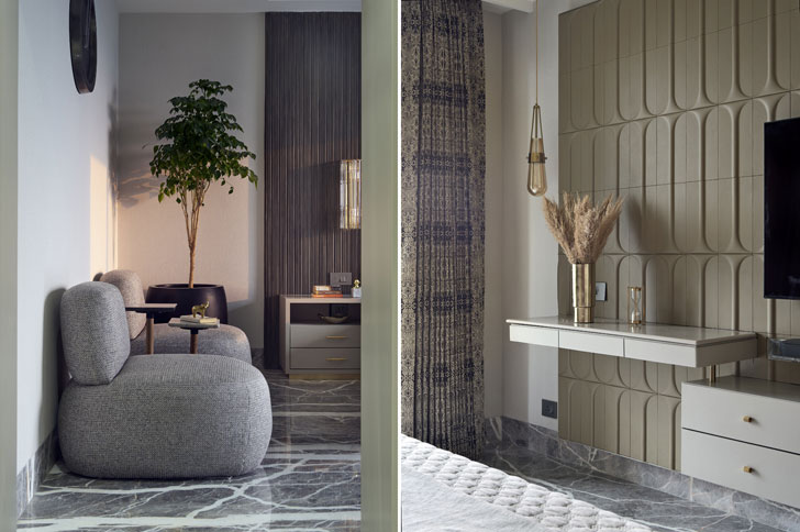"bedroom details panoramic house ikigai studio indiaartndesign"