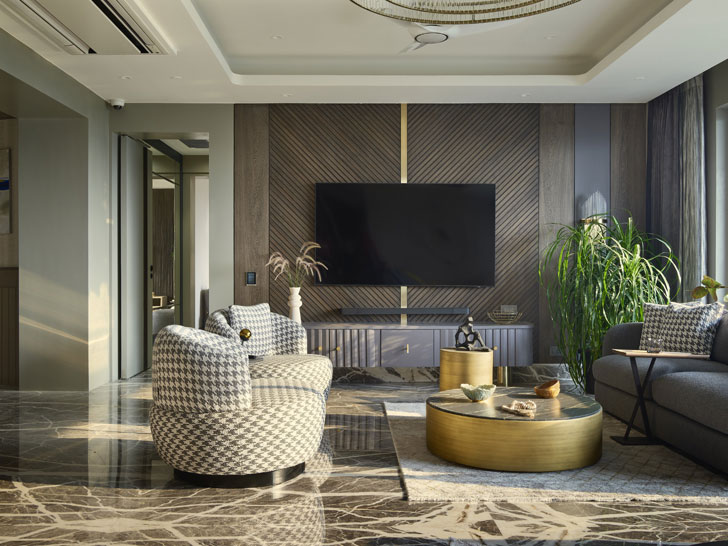 "living area panoramic house ikigai studio indiaartndesign"
