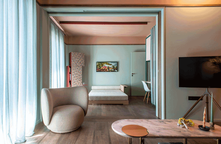 Image showcasing Retro meets Modern in this Hip Urban Flat| Yiannis Machairas » India Art N Design