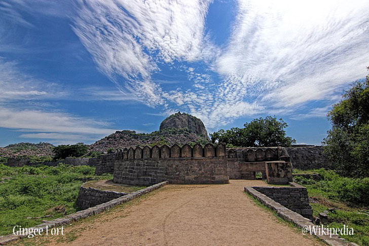 "Gingee Fort maratha landscapes UNESCO List indiaartndesign"