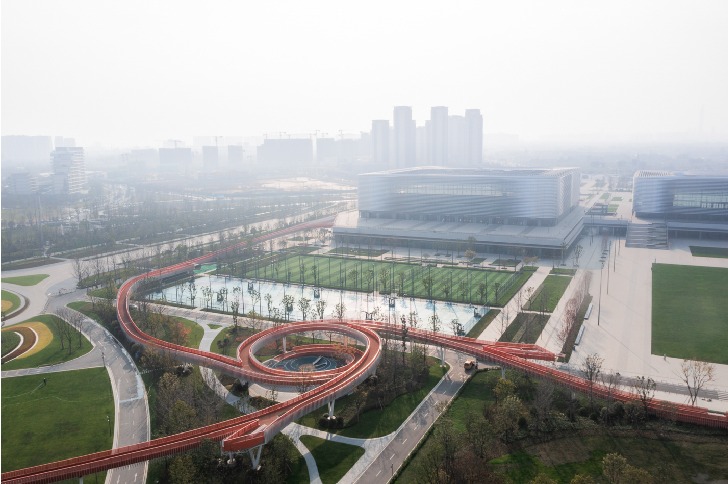 chengdu urban bridge by atelier sizhou