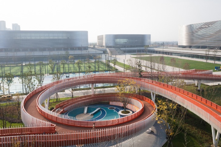 chengdu urban bridge by atelier sizhou
