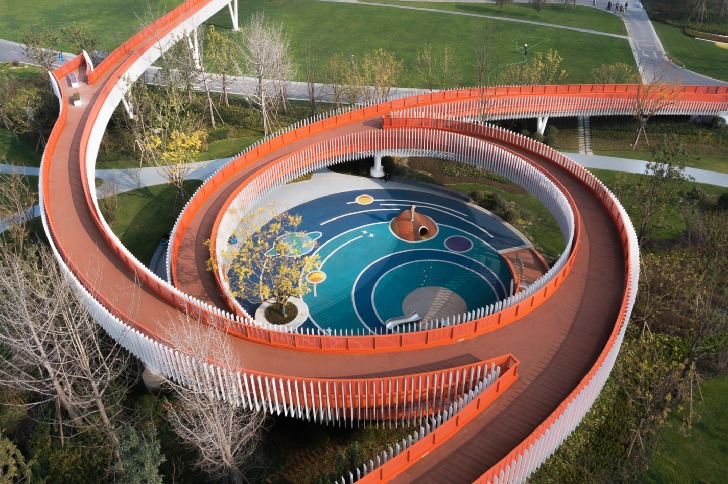 chengdu urban bridge by atelier sizhou