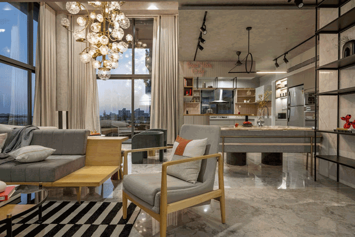 "open-plan-ahmedabad home studio deshi indiaartndesign"