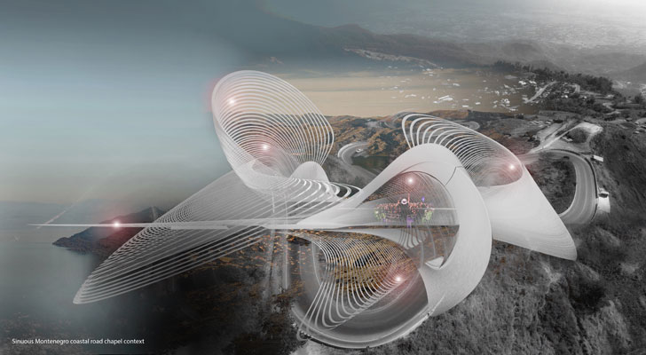 "thermodynamic wind turbine chapel margot krasojevic architects indiaartndesign"