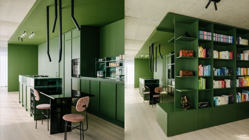 "Green Box Apt Ester Bruzkus Architekten indiaartndesign"