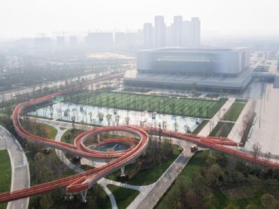 chengdu urban bridge by atelier sizhou