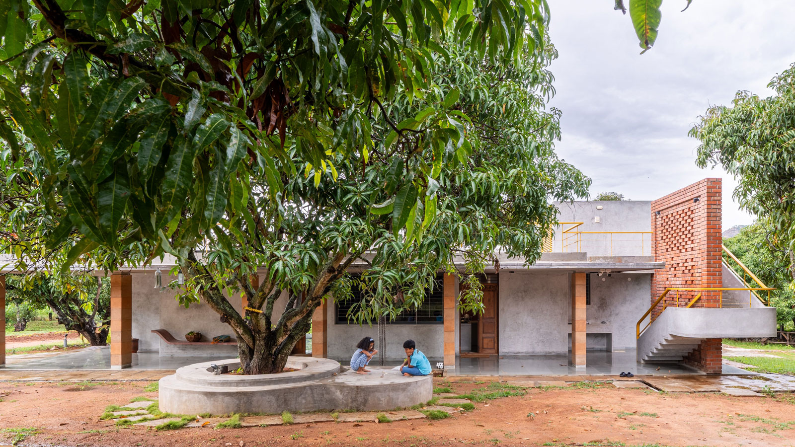 aamra farmhouse in bengaluru designed by between lines studio