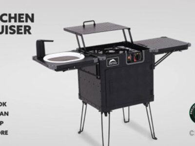 outdoor camping kitchen by Cinch & Wildland