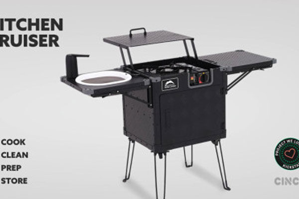 outdoor camping kitchen by Cinch & Wildland