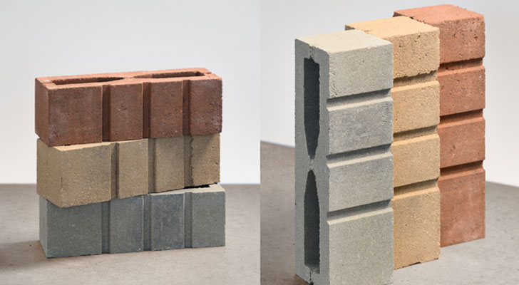 dual sustainable concrete bricks