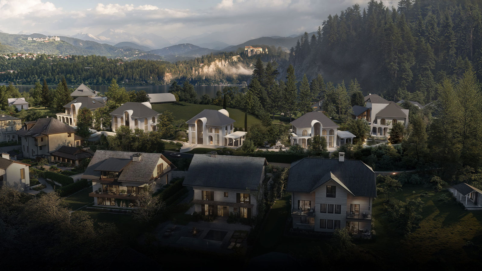 lake bled estate luxury villas fully designed using ai by studio tim fu