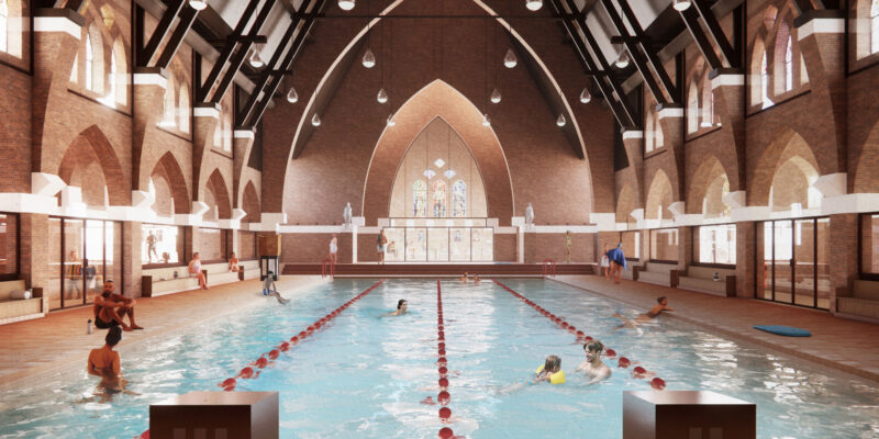 holy water - proposed church transformation in the netherlands by mvrdv and zecc architects