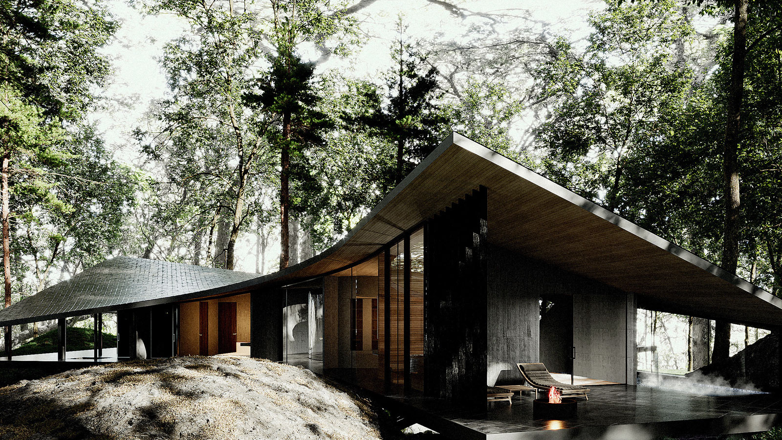 forest retreat in japan designed by new delhi based inspatia