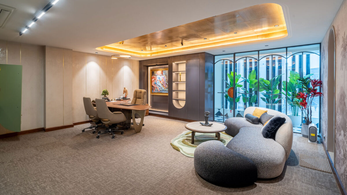 PIECO office in Delhi designed by Renascent Consultants & Ochre Wall Design Studio