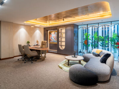PIECO office in Delhi designed by Renascent Consultants & Ochre Wall Design Studio
