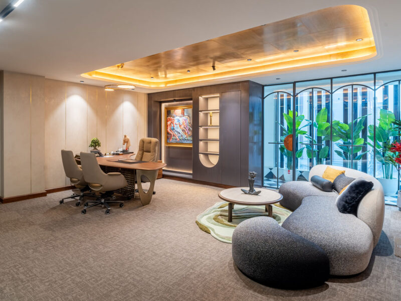 PIECO office in Delhi designed by Renascent Consultants & Ochre Wall Design Studio
