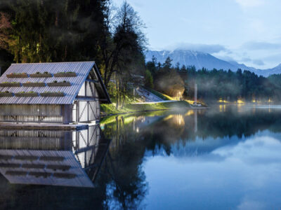 boathouse on lake bled in slovenia resurrected by ofis architects