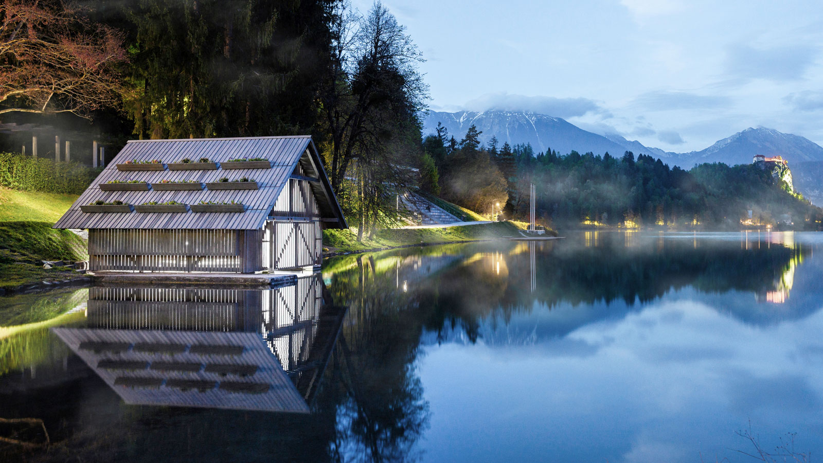 boathouse on lake bled in slovenia resurrected by ofis architects