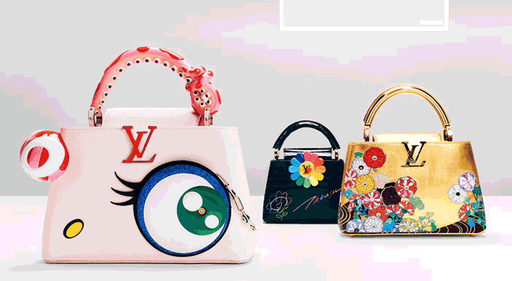 Takashi Murakami Reimagines Louis Vuitton’s Capucines in a Whimsical 11-Piece Artycapucines Drop at the recently concluded Art Basel Paris.