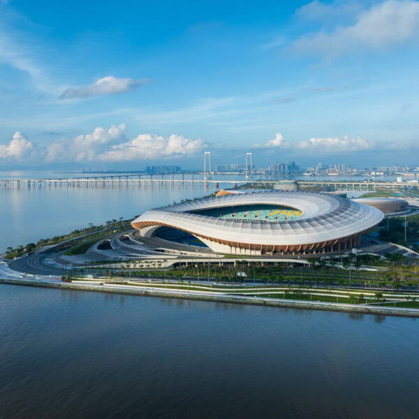 Greater Bay Area Sports Centre in Nansha, China designed by Zaha Hadid Architects