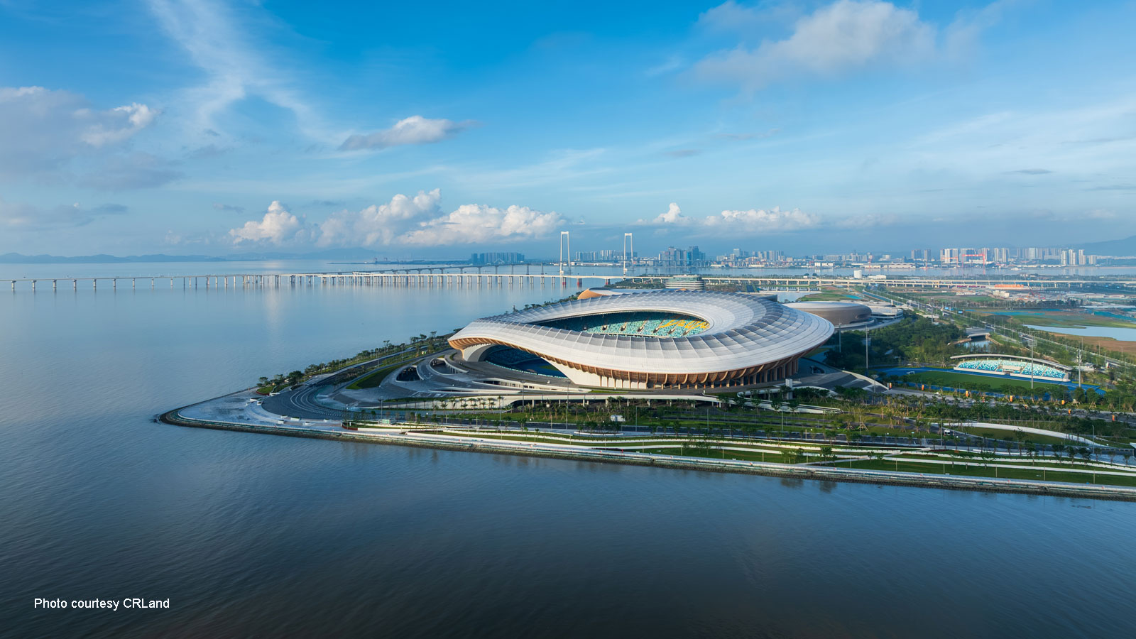 Greater Bay Area Sports Centre in Nansha, China designed by Zaha Hadid Architects