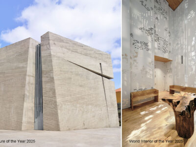 world architecture building 2025 and world interior of the year 2025 by INNOCAD architecture and fernando menis