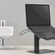lana by cbs launches a fold flat laptop stand for hybrid work situations