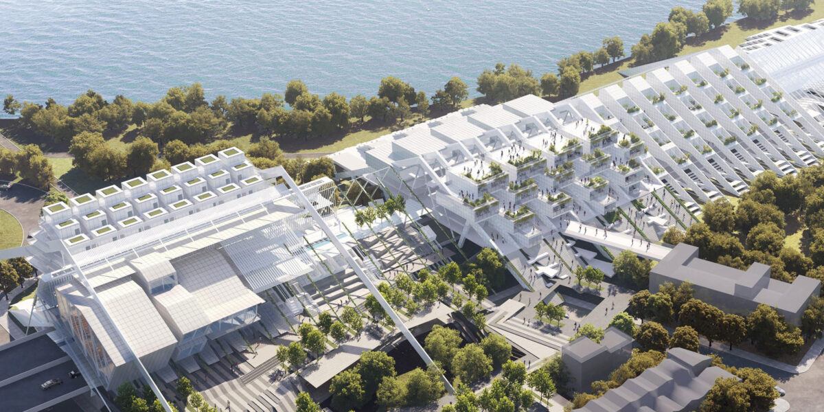 speculative and academic-oriented project on costal development -city on the loop - by ruxuan zheng and haoyuan wang