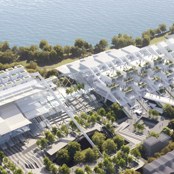 speculative and academic-oriented project on costal development -city on the loop - by ruxuan zheng and haoyuan wang