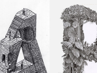 hotel stationary letter drawings by artist daniel arsham