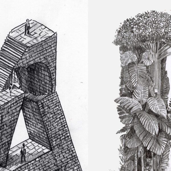 hotel stationary letter drawings by artist daniel arsham