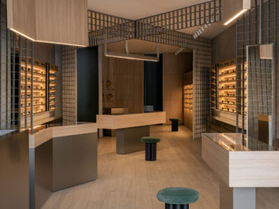 oris eyewear store in panchkula designed by design i o architects
