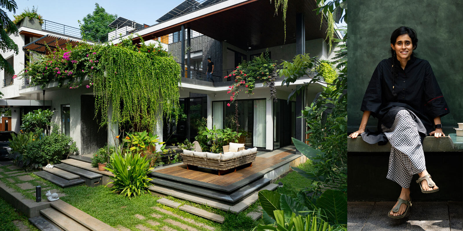 cover image of landscape design in hyderabad villa by kiasma studio