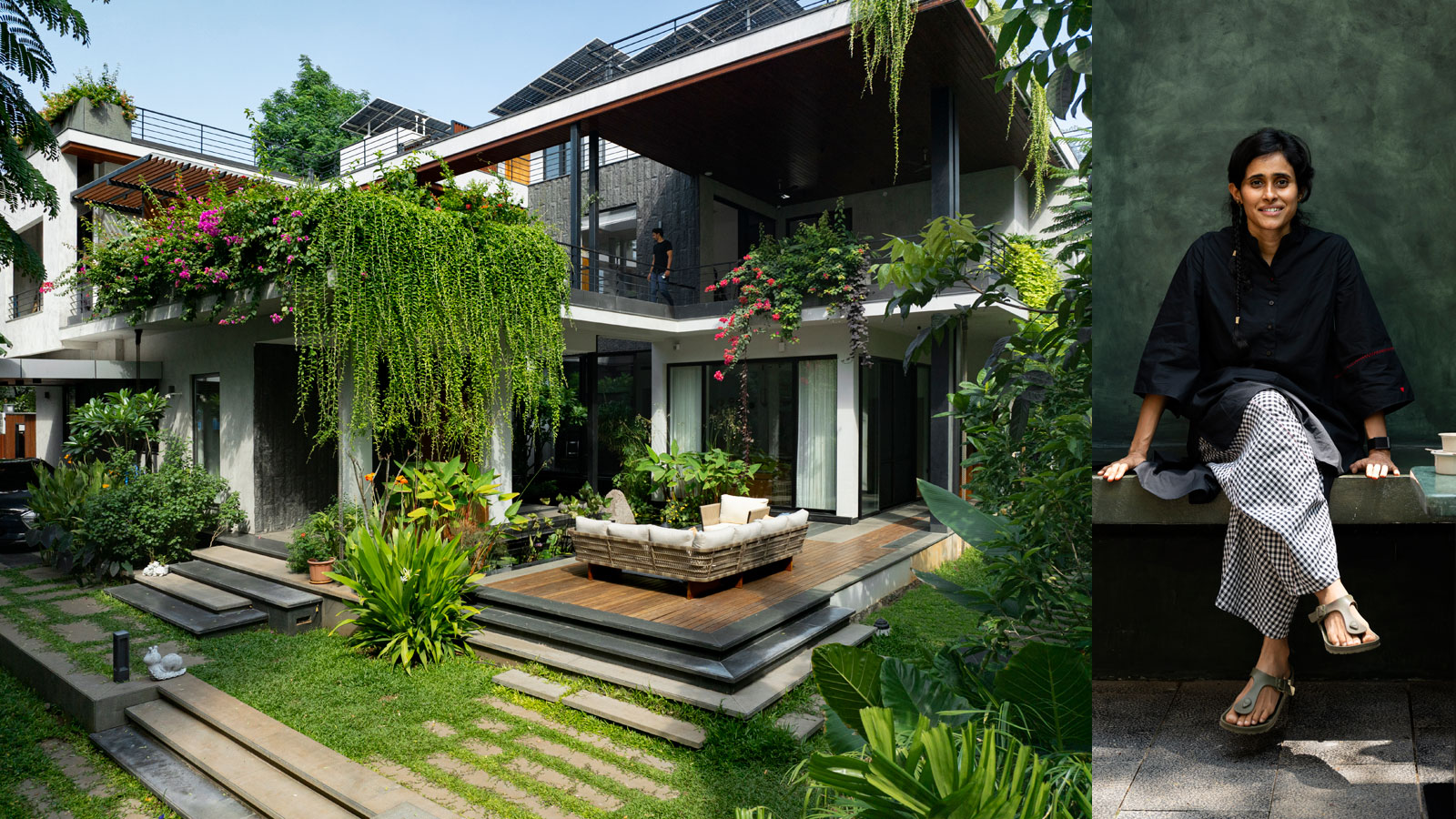 cover image of landscape design in hyderabad villa by kiasma studio