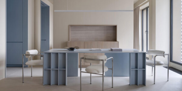 blue and beige colour scheme in moscow apartment designed by arina krisanova