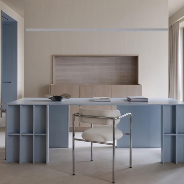 blue and beige colour scheme in moscow apartment designed by arina krisanova