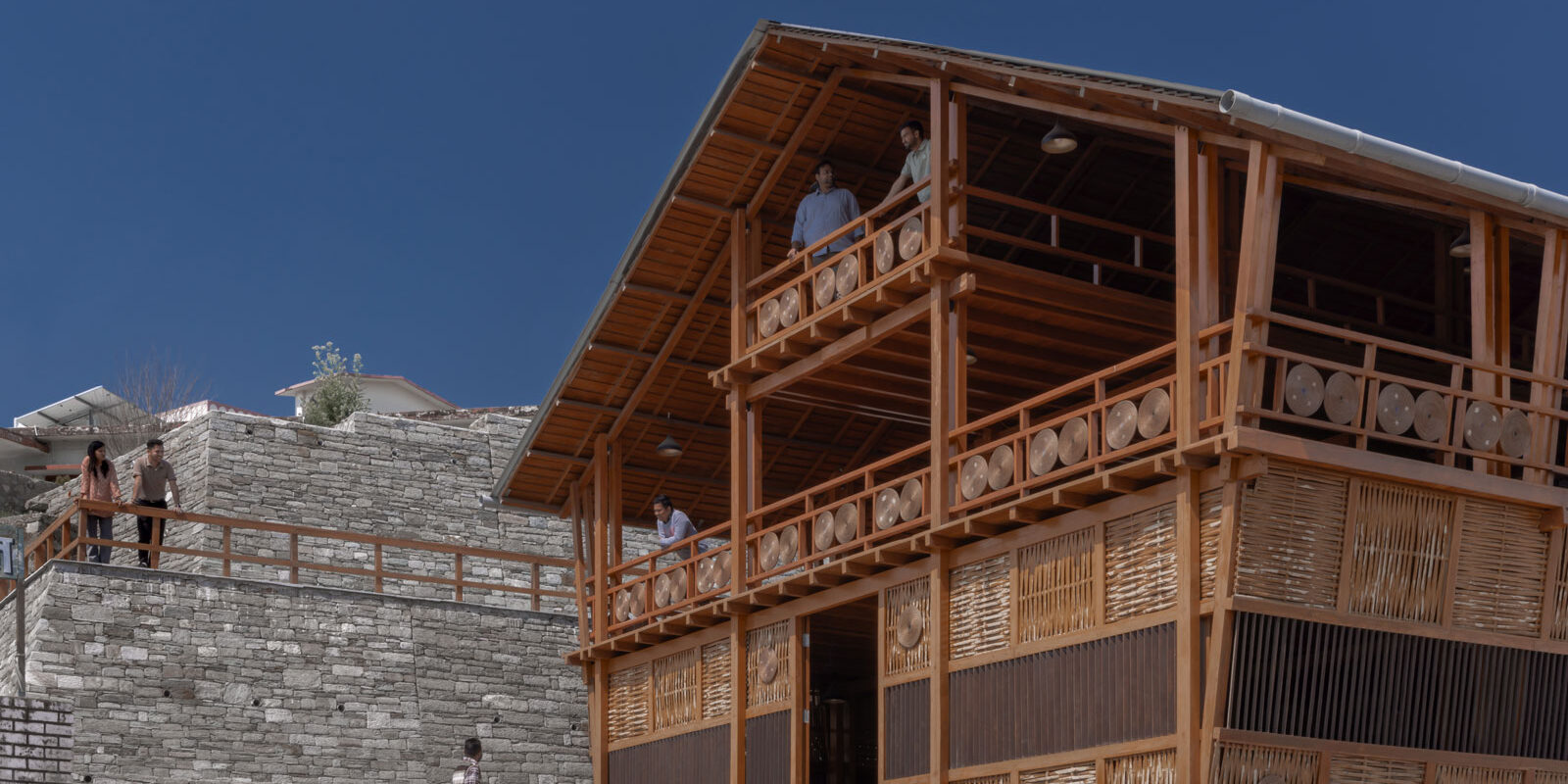 champawat market plaza in uttarakhand - community project designed by compartment s4