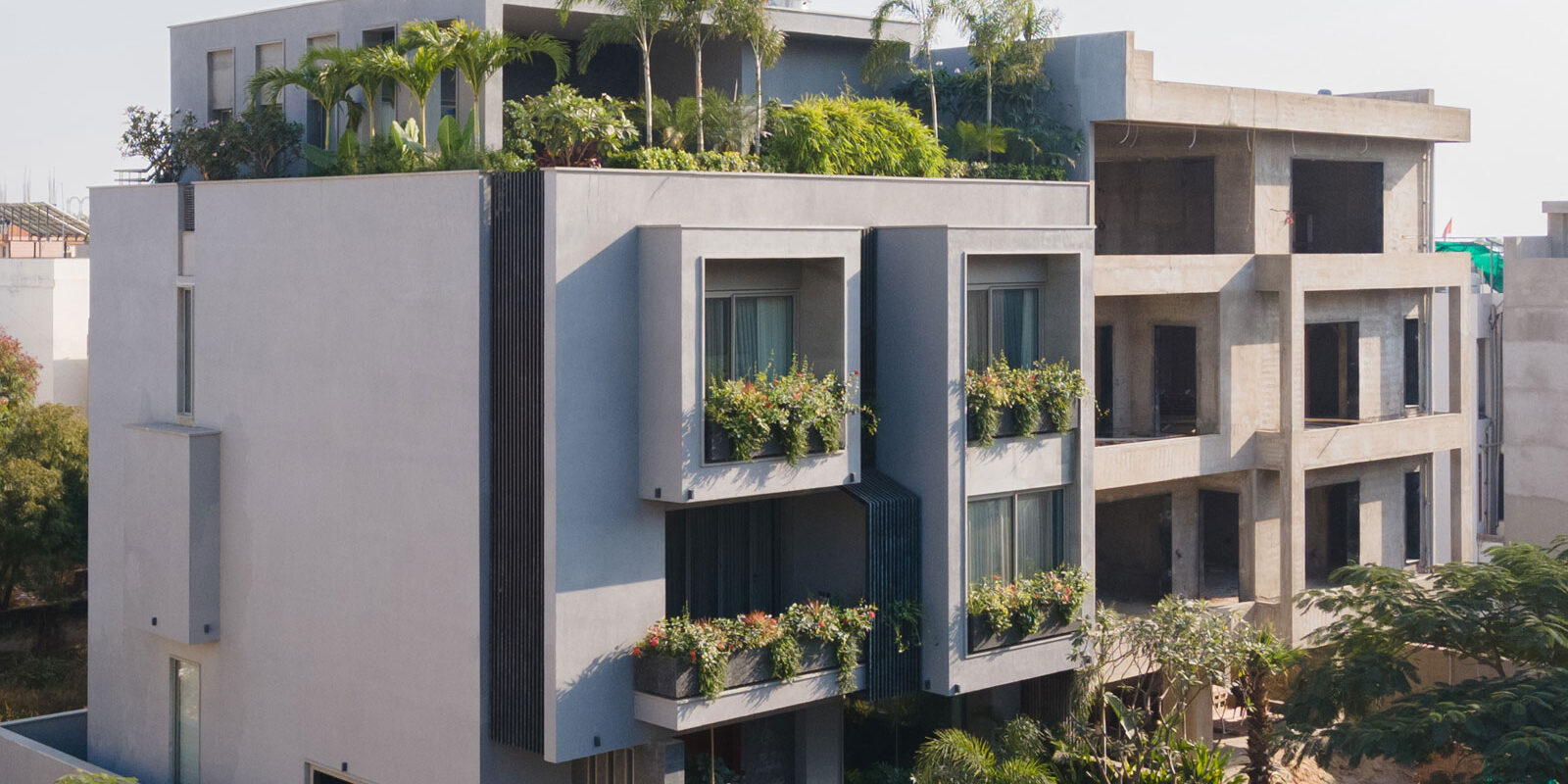 exterior of jaipur villa designed by rajkumar architects