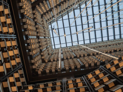 interior view of skylight of xinghe yunge hotel in xian designed djx design studio
