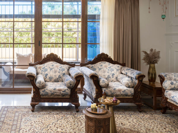 blend of classical and contemorary design in bangalore home by the line studio