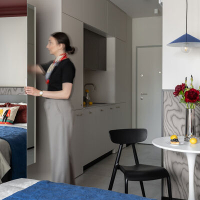 mirror enhances space in the gdansk micro apartment designed by czajka wnetrza