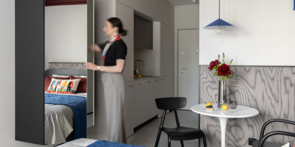 mirror enhances space in the gdansk micro apartment designed by czajka wnetrza