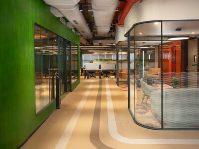 real estate office designed by custom design stories balances collaborative sapces with work focus