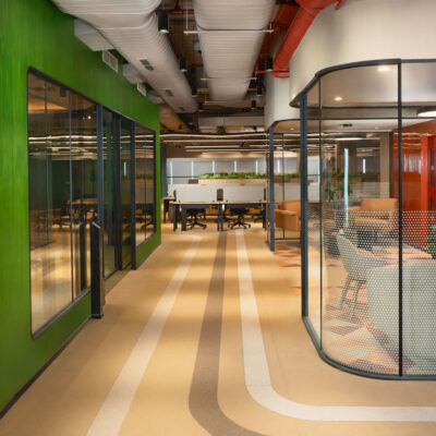 real estate office designed by custom design stories balances collaborative sapces with work focus