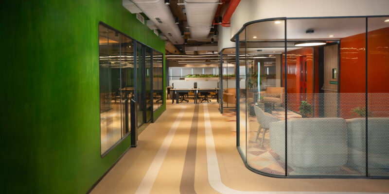 real estate office designed by custom design stories balances collaborative sapces with work focus