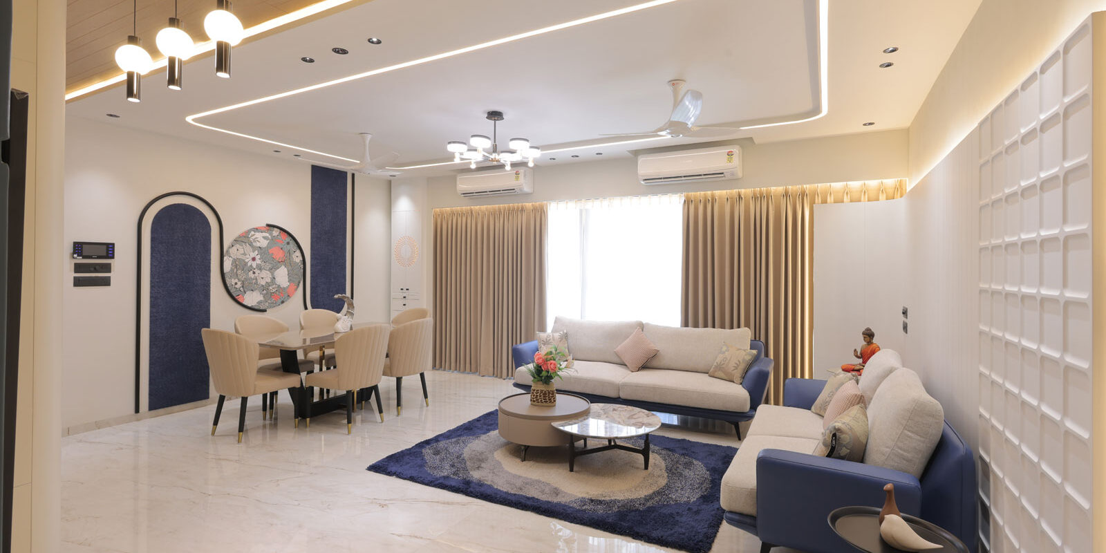 surat home designed by kashvi designing studio