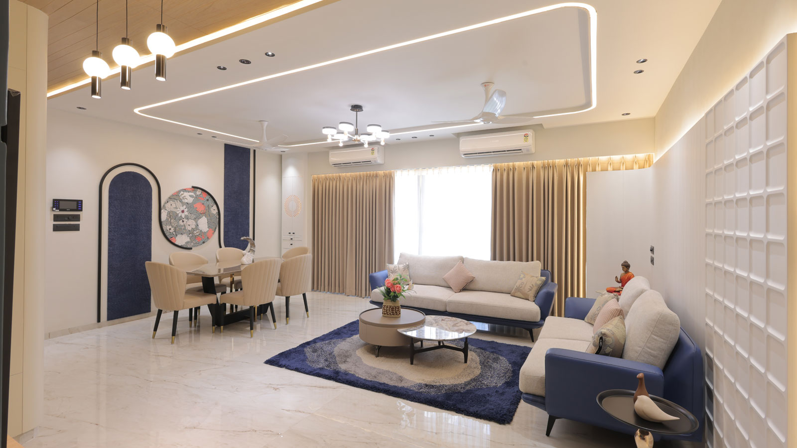 surat home designed by kashvi designing studio