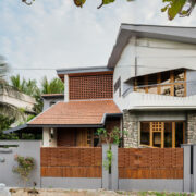 facade of butterfly house in kerala designed by tales of design studio