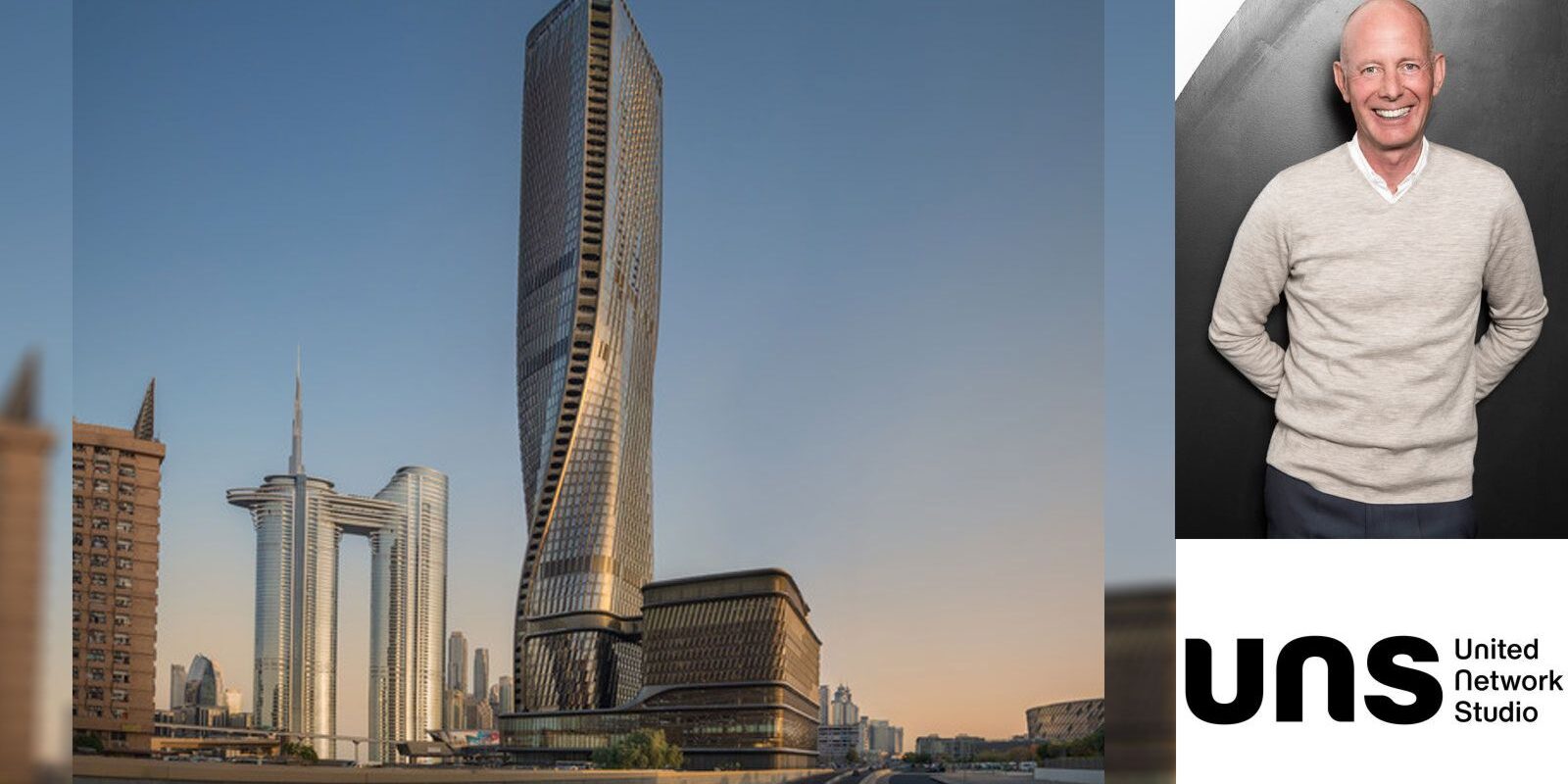 wasl tower in dubai with an all-ceramic facade designed by un studio